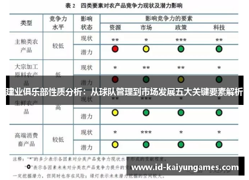 建业俱乐部性质分析:从球队管理到市场发展五大关键要素解析 建业俱乐部性质分析:从球队管理到市场发展五大关键要素解析
